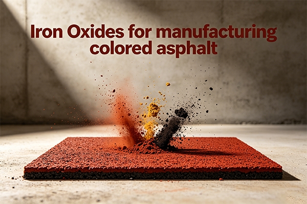 Iron Oxides for manufacturing colored asphalt