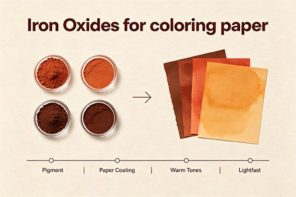 Iron Oxides for coloring paper