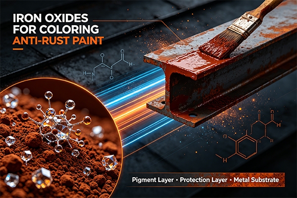 Iron Oxides for Coloring Anti-rust Paint